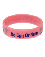 Egg & Nut Allergy - Pink Medical Bracelet