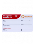 Emergency Information Medical Wallet Card