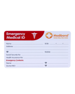 Emergency Information Medical Wallet Card 