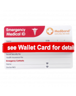 Allergy Alert ID Bracelet & Wallet Card