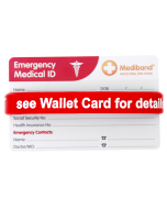 Allergy Alert ID Bracelet & Wallet Card