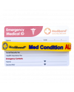 Medical Condition ID Bracelet & Wallet Card