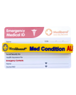 Medical Condition ID Bracelet & Wallet Card