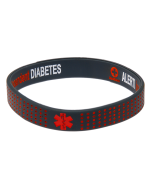 Diabetes Insulin Dependent - Red Dots Reversible Medical Bracelet