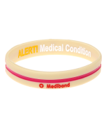 Cream Cross - Reversible Write On Medical Bracelet