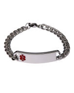 Stainless Steel Red Classic Bracelet - Blank