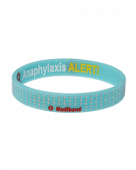 Designer Anaphylaxis Turquoise Dots Medical Alert Bracelet