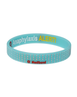 Designer Anaphylaxis Turquoise Dots Medical Alert Bracelet