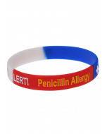 Penicillin Allergy Stripe Medical ID Bracelet