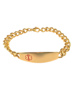 Stainless Steel Gold Curve Bracelet