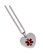 Stainless Steel Heart Pendant - Blank