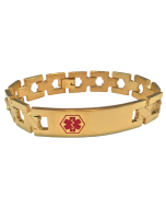 Stainless Steel Gold Link Bracelet - Blank