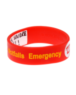 Kid's Write On Travel ID Bracelet - Red