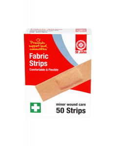 St John Fabric Bandage Strips 50s