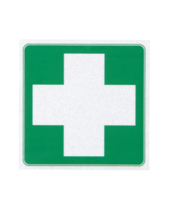 First Aid Cross Square Sticker