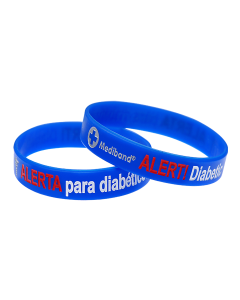 Personalised Leather Medical Alert Bracelet – Type 1 Or 2 Diabetes ID