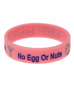 Egg & Nut Allergy - Pink Medical Bracelet