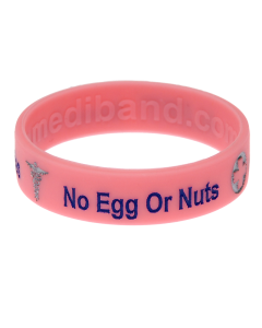 Egg & Nut Allergy - Pink Medical Bracelet