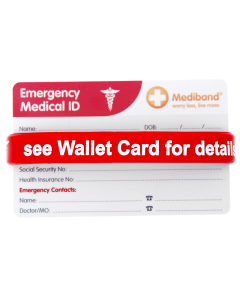 Allergy Alert ID Bracelet & Wallet Card