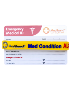 Medical Condition ID Bracelet & Wallet Card