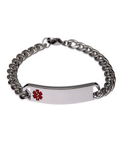 Stainless Steel Red Classic Bracelet - Blank
