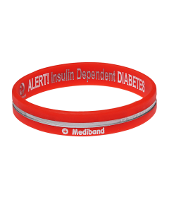 Diabetes Insulin Dependent Reversible Medical Bracelet