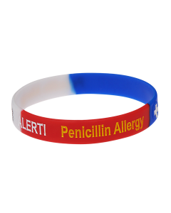Penicillin Allergy Stripe Medical ID Bracelet