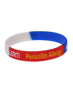 Penicillin Allergy Stripe Medical ID Bracelet