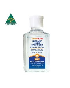 hand sanitiser gel 60ml Australian made 70% ethanol