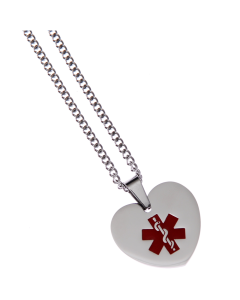 Stainless Steel Heart Pendant - Blank