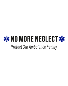 Blue Star of Life No More Neglect Car Bumper Sticker