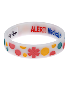 Bubbles - Reversible Write On Medical Bracelet