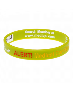 Neon Medical Condition Alert - Reversible Write On Medical Bracelet