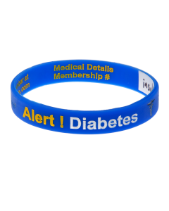 Blue Reversible Write On Medical Bracelet