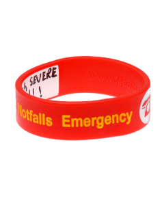 Kid's Write On Travel ID Bracelet - Red