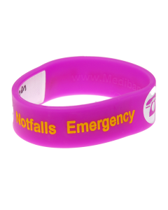 Kid's Write On Travel ID Bracelet - Purple
