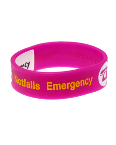 Kid's Write On Travel ID Bracelet - Rose