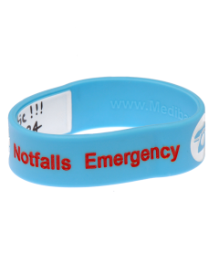 Kid's Write On Travel ID Bracelet - Blue