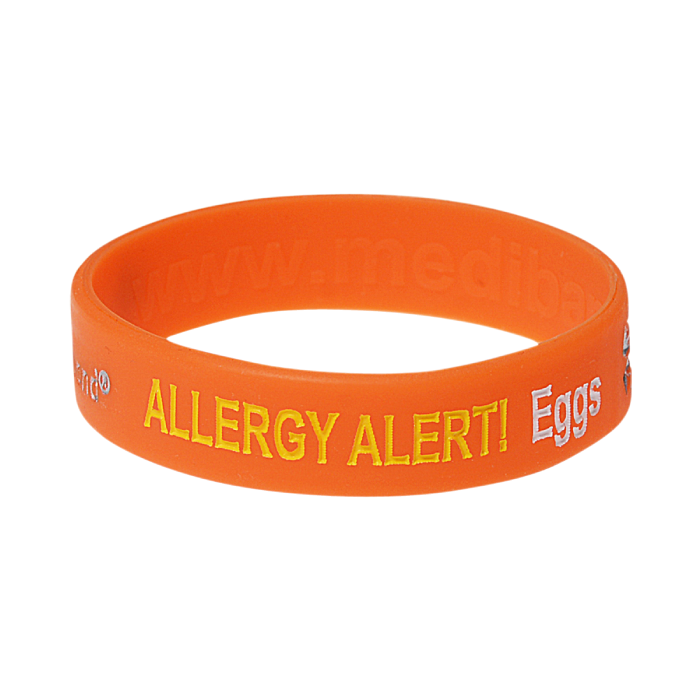 Kids Rubber Allergy Bracelets for Allerbling Buttons