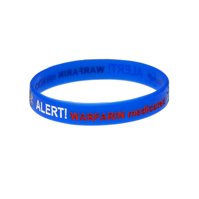Mediband Warfarin Medicated Alert Medical ID Bracelet