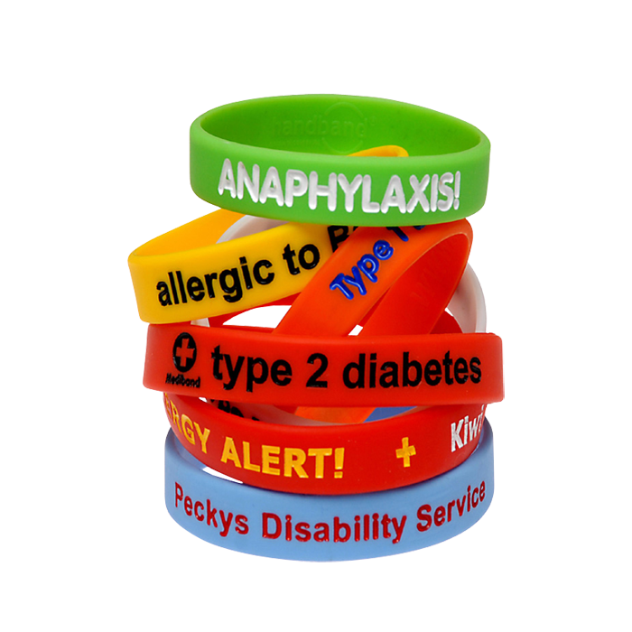 80 Custom Silicone Wristbands YOUR Color & Text & Image 