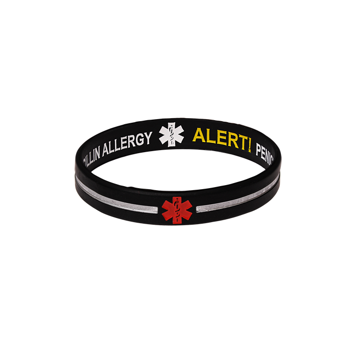 Penicillin Allergy Bracelet Diabetic PTSD Pace Maker Epilepsy - Etsy
