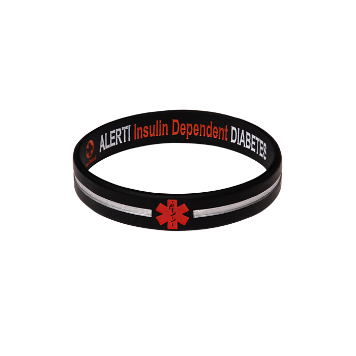 Diabetic new arrivals rubber bracelets