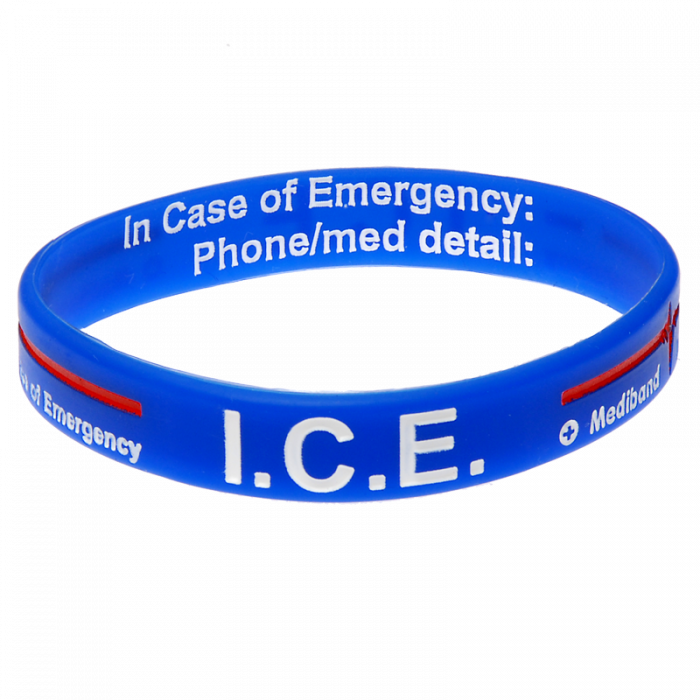 What is ice on medical bracelet?