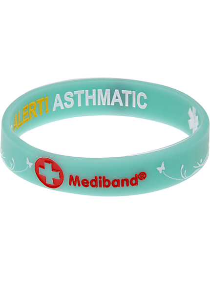 Asthmatic Alert - Reversible Design 1 Medical Bracelet