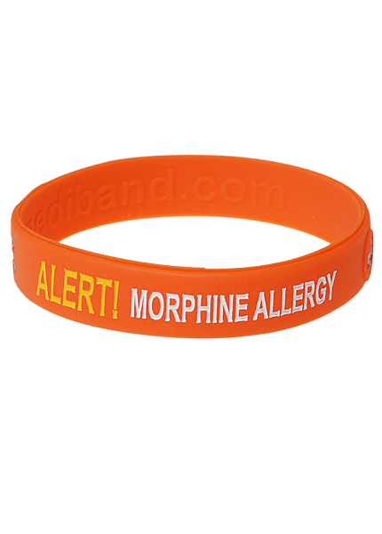 Morphine Allergy Bracelet