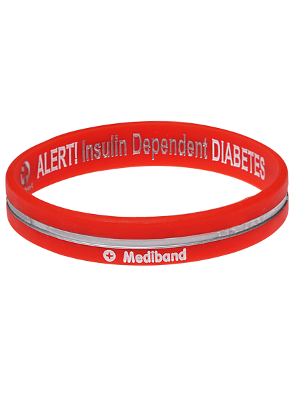 Diabetes Insulin Dependent Reversible Medical Bracelet