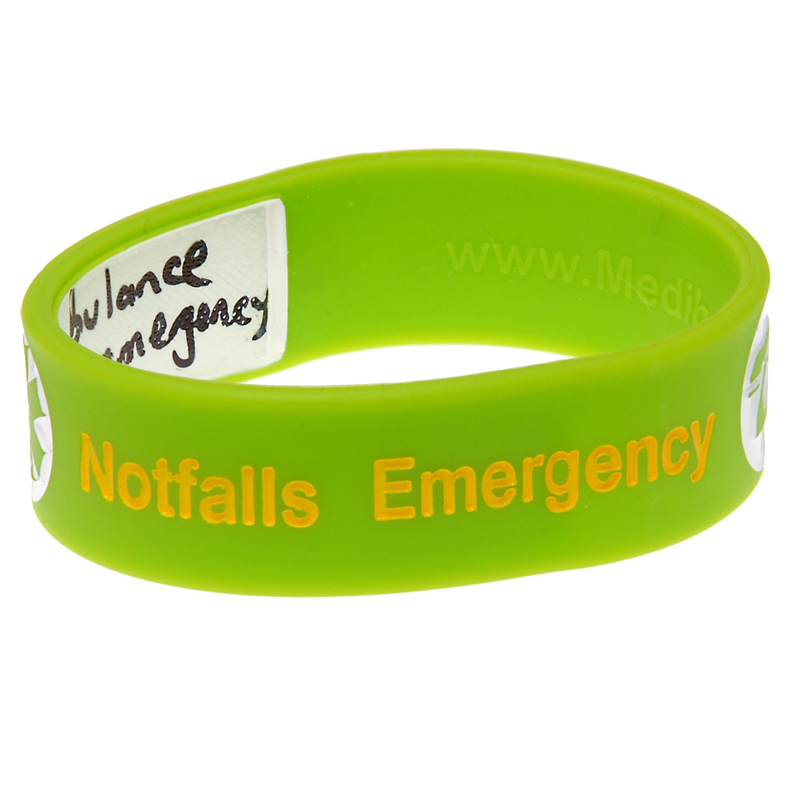 Kid's Write On Travel ID Bracelet - Green