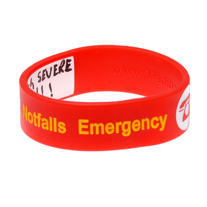 Kid's Write On Travel ID Bracelet - Red
